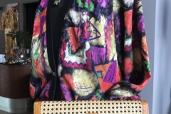 Garments Vintage - 80er Bluse und Kette mit Plexiglas-Änhängern
