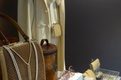 Garments Vintage - Cremefarbener Mantel mit Pelzkragen