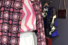 Garments Vintage - Roséfarbener Mantel und weiss-rosa Pulli