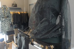 Garments Vintage - Organza-Shirt  und Leopard-Mantel